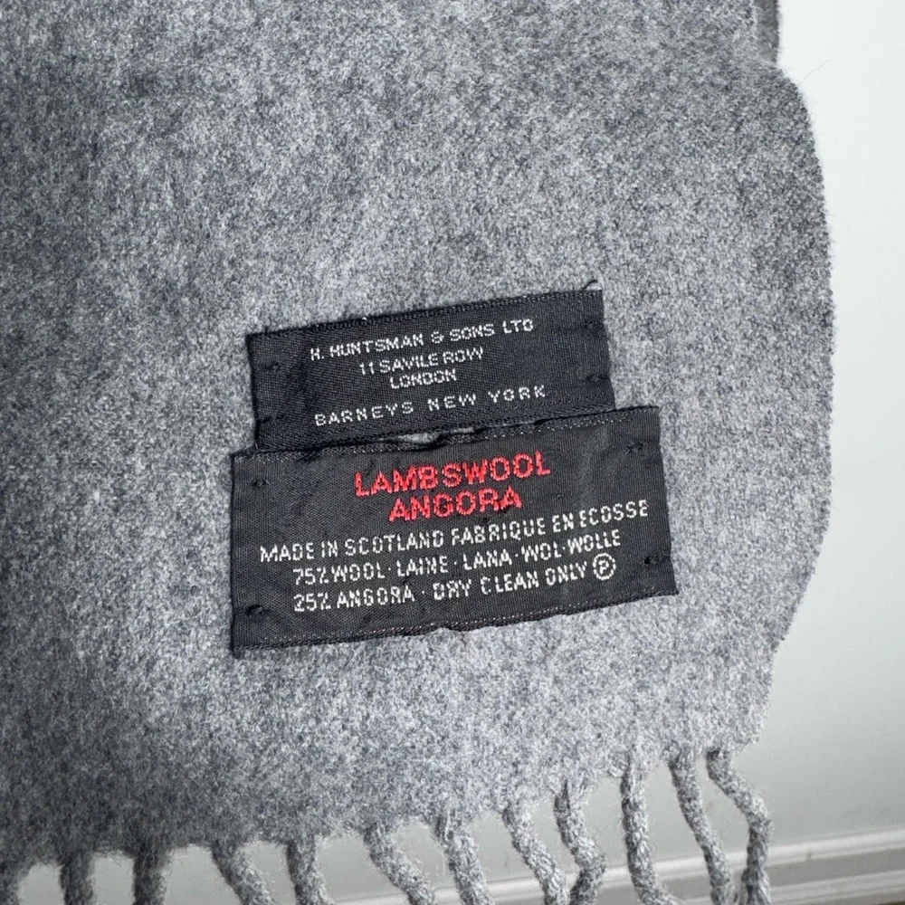 Barneys New York Charcoal Scarf - Picture 2 of 5